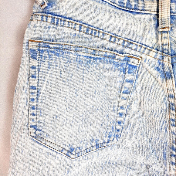 Vtg 90s Y2K Acid Wash Side Laced Jean Size 13 Daily Jeans High Rise Blue Skinny - Picture 8 of 16